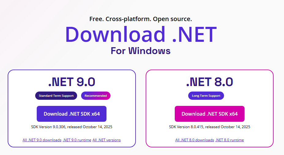 net最新版本官方下载地址
